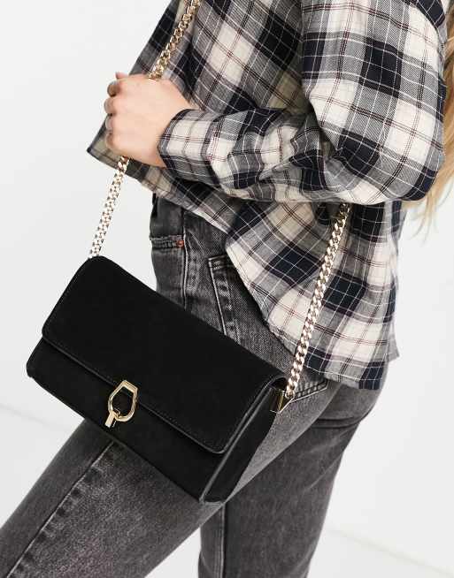 Mango chain strap bag in black