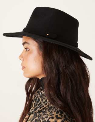 Mango - Chapeau Stetson 100 % laine - Noir
