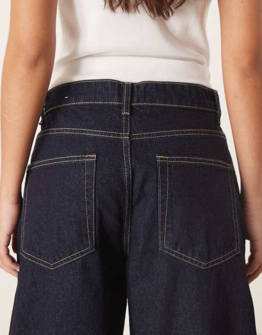 Mango - Charlot - Indigoblå barrel-jeans i 100% bomuld, 5 af 5