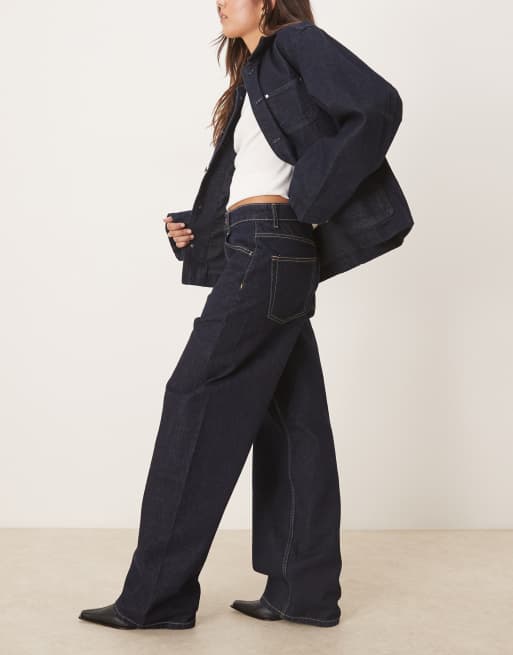 Mango – Charlot – Indigoblå jeans med barrelben i 100% bomull, 2 av 5