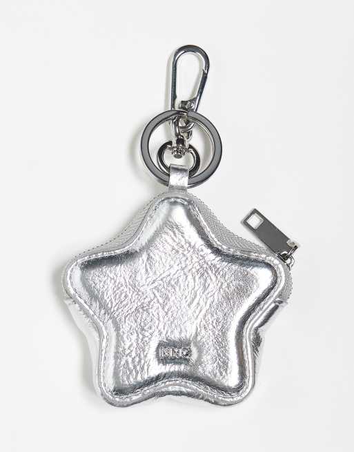 Mango - Charm portachiavi per borsa color argento a forma di stella