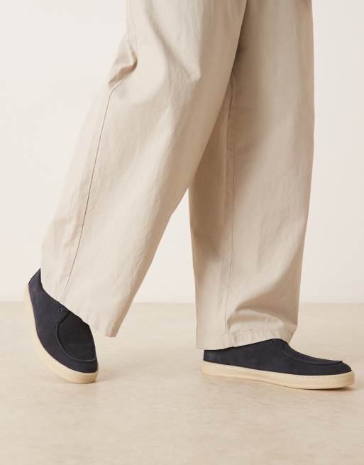 Mango - Chaussures à lacets en daim avec semelle contrastante - Bleu marine    , 2 de 4