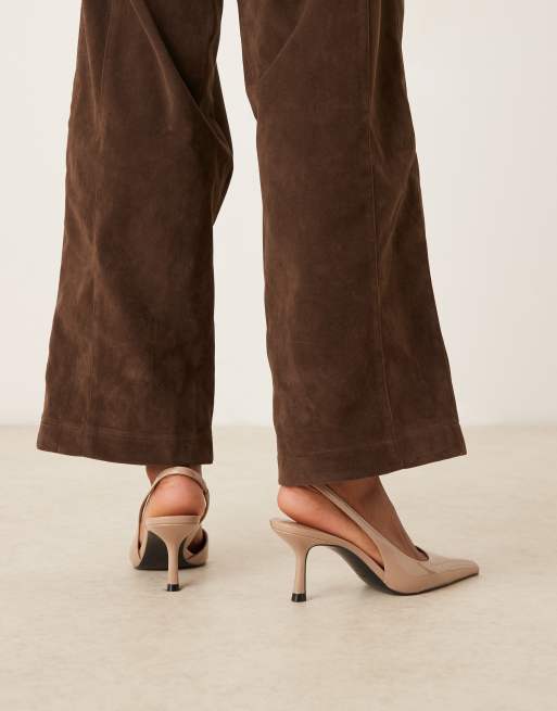 Mango - Chaussures à talon et bride arrière - Rose blush, 4 de 4