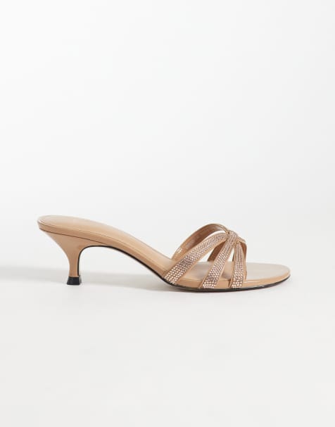 Mango - Chaussures ornementées à petit talon - Neutre - view 1