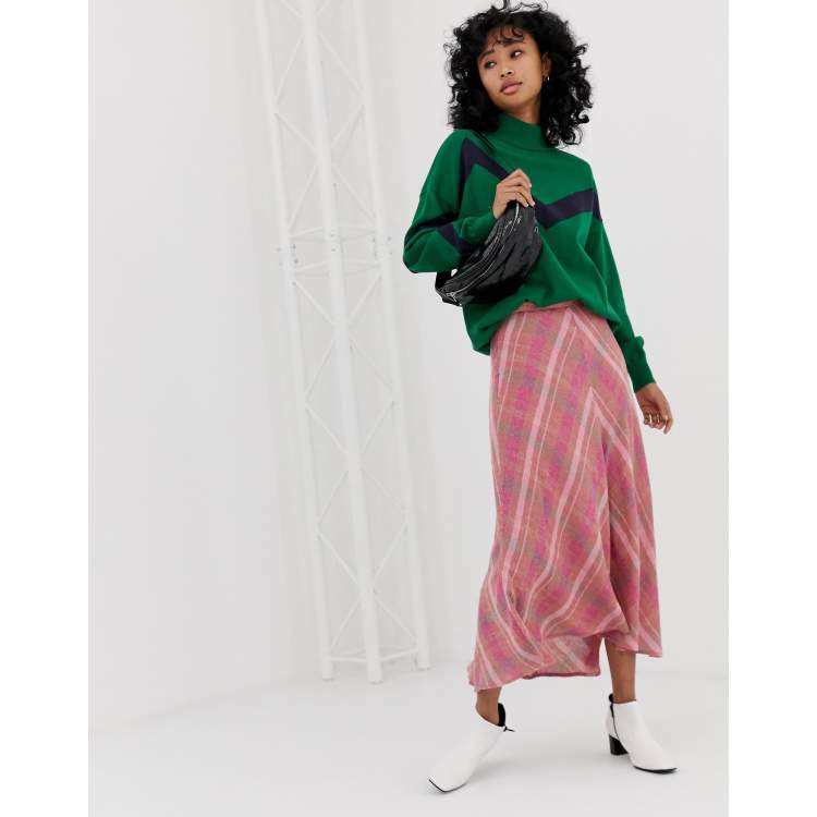 Pink skirt mango hotsell
