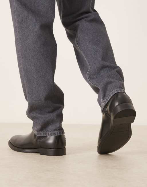 Mango – Chelsea-Stiefel aus Leder in Schwarz, 4 von 4