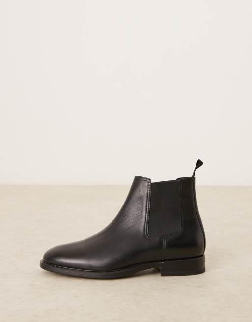 Mango Chelsea Stiefel in Schwarz mit elastischem Detail ASOS