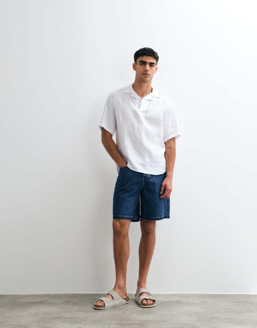 Mango - Chemise à manches courtes en lin - Blanc, 3 de 5