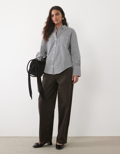 Mango chemise classique à rayures bleues, 2 de 4