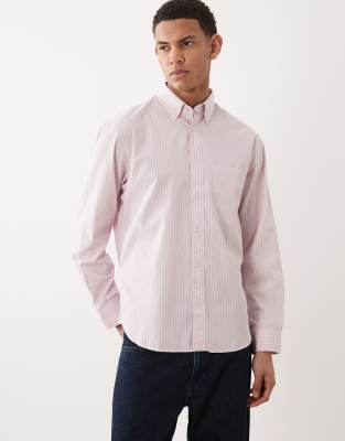 Mango - Chemise classique à rayures - Rose