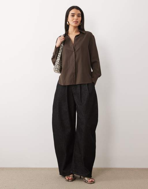 Mango - Chemise classique - Chocolat, 2 de 4