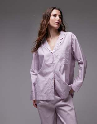 Mango - Chemise de pyjama d'ensemble en coton - Rose - view 1