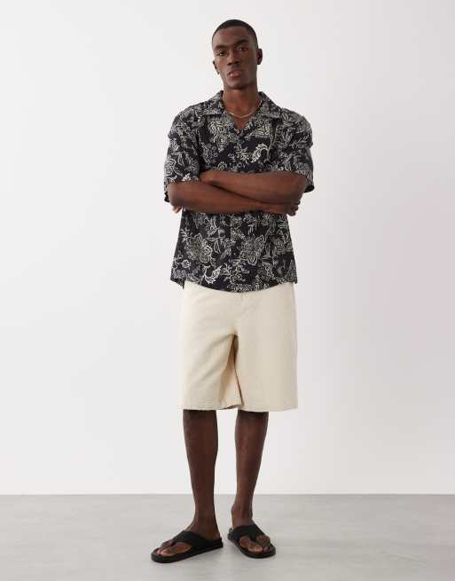 Mango - Chemise d'ensemble à imprimé cachemire rétro - Noir, 2 de 5