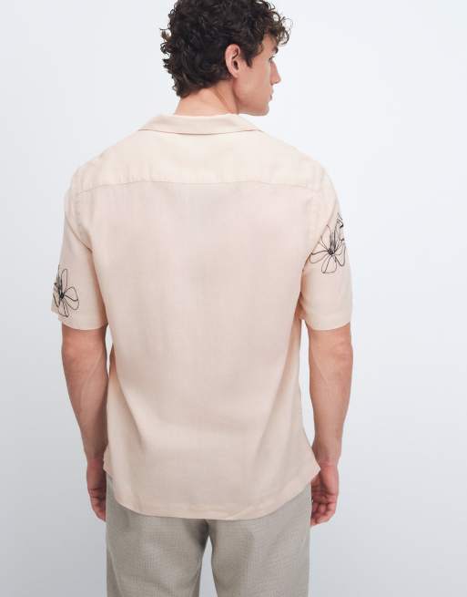 Mango - Chemise manches courtes minimaliste à fleurs - Écru, 5 de 9
