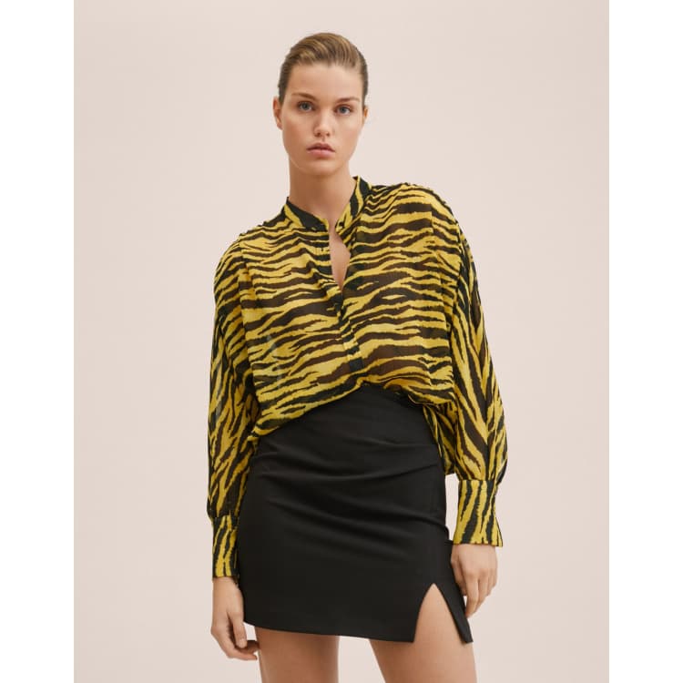 Jupe zebre clearance mango