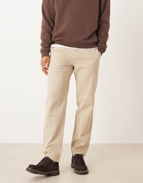 Mango Chet cotton straight jean in ecru - view 1