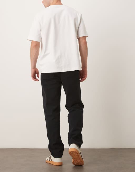 Mango - Chet - Rechte jeans van 100% katoen in zwart, 3 van 5