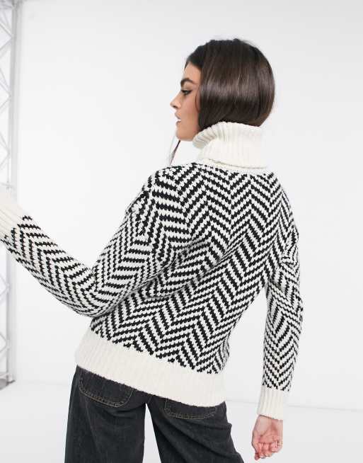 Mango chevron store jumper