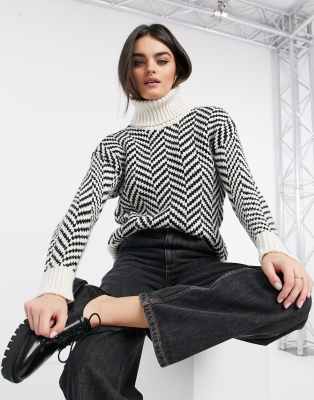 mango polo neck sweater