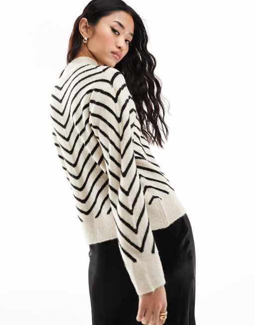 Mango on sale chevron jumper