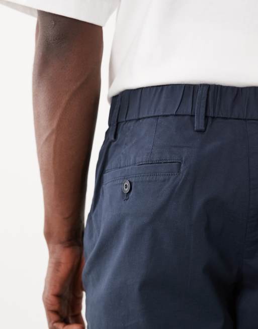 Mango chino shorts in navy, 4 of 5