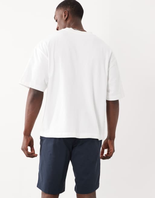 Mango - Chinoshort in marineblauw, 5 van 5