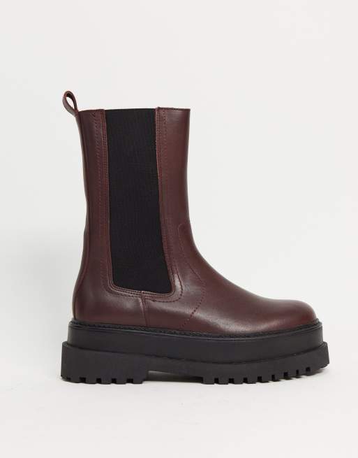 Bottines store bordeaux mango