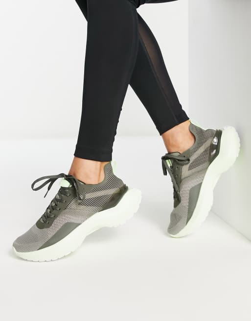 Mango chunky trainers in khaki | ASOS