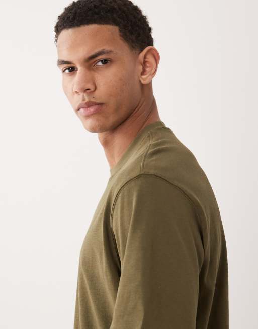 Mango – Ciemnozielony T-shirt o luźnym kroju ze 100% bawełny, 3 z 5