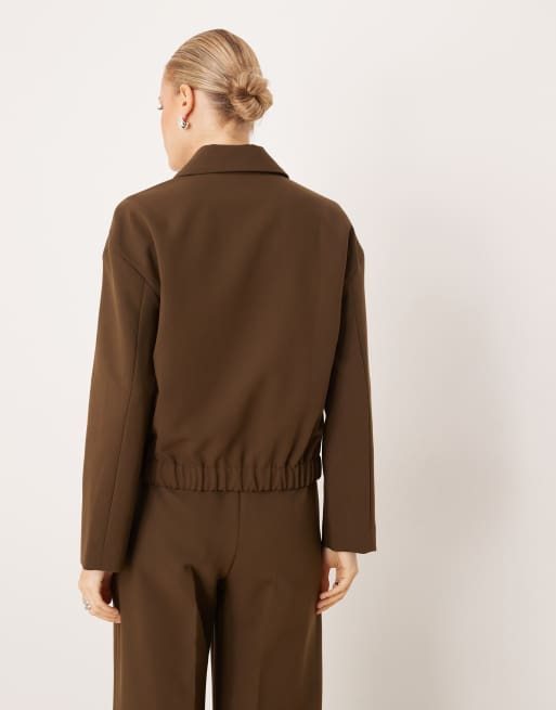 Mango – Cintu – Kakifärgad harrington-jacka, del av set, 4 av 4