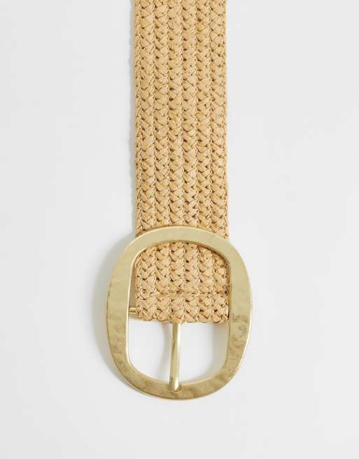 Mango - Cintura in rafia beige, 3 di 3