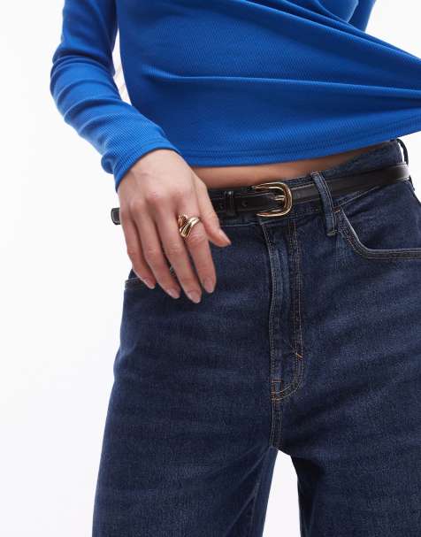 Mango - Cintura slim nera - view 1