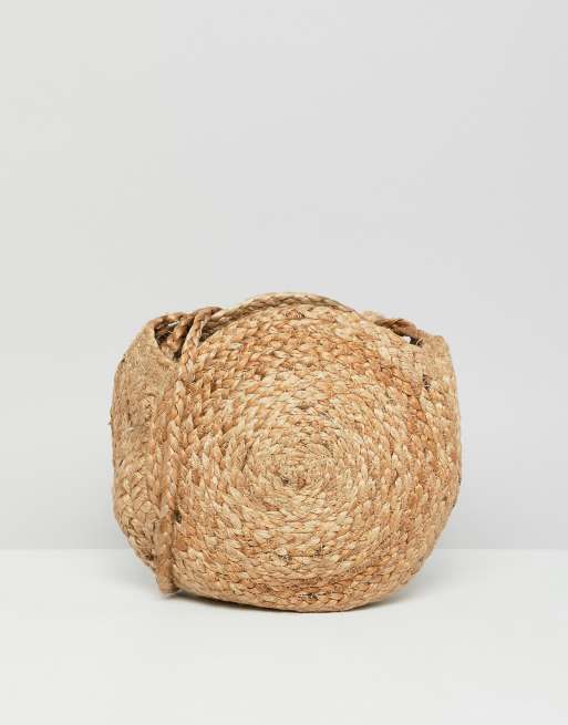 Mango round straw discount bag