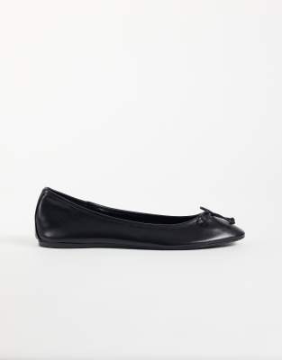 Mango Classic Ballet Flat In Black