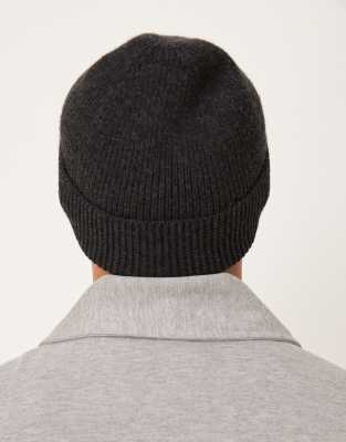 Mango Classic Beanie In Gray