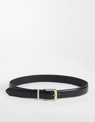Mango Classic Belt In Black