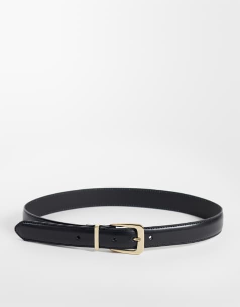 Mango classic belt in black  - view 1