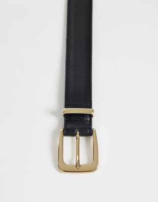 Mango Classic Belt In Black