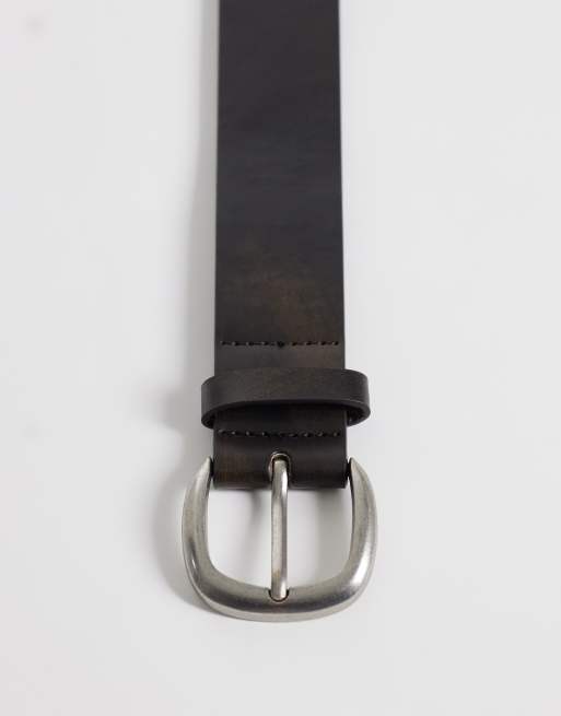 Mango classic belt in brown, 3 of 3