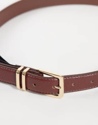 Mango Classic Belt In Brown