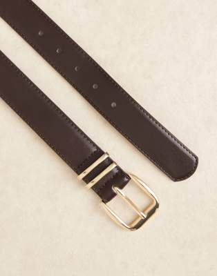 Mango Classic Belt In Black