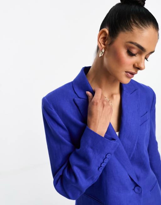 Mango hot sale blue blazer