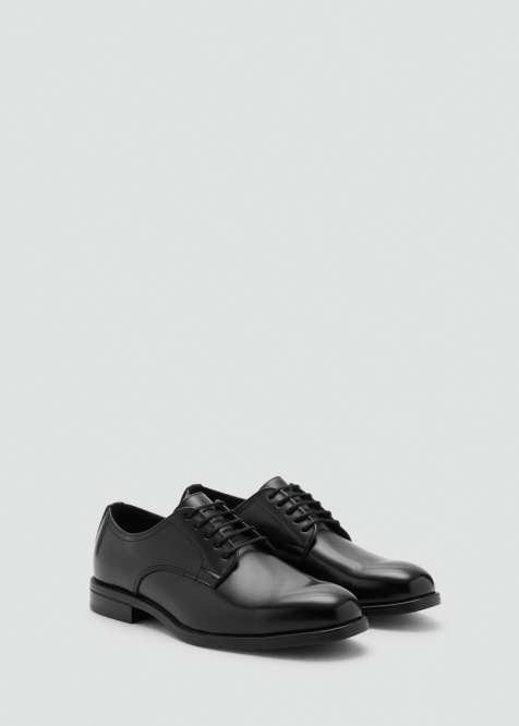Mango classic brogue in black - view 1