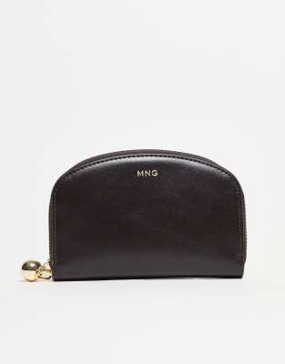 Mango Classic Coin Purse In Brown