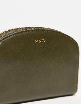 Mango Classic Coin Purse In Green