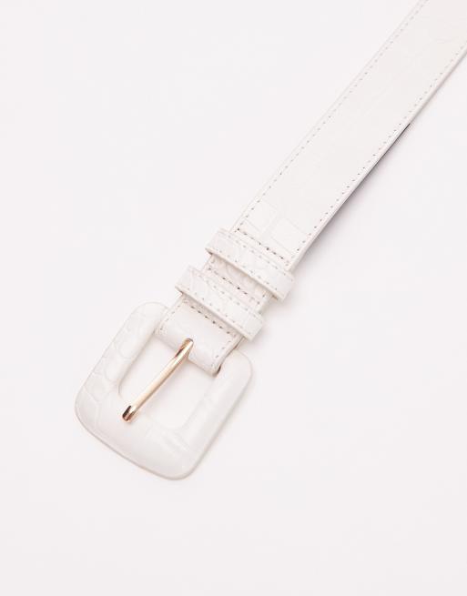 JOOP! Leren Riem Fashion Women's Belt 3.5 W90 Cream Crème