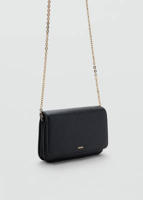 Mango Classic Cross-body Bag In Black
