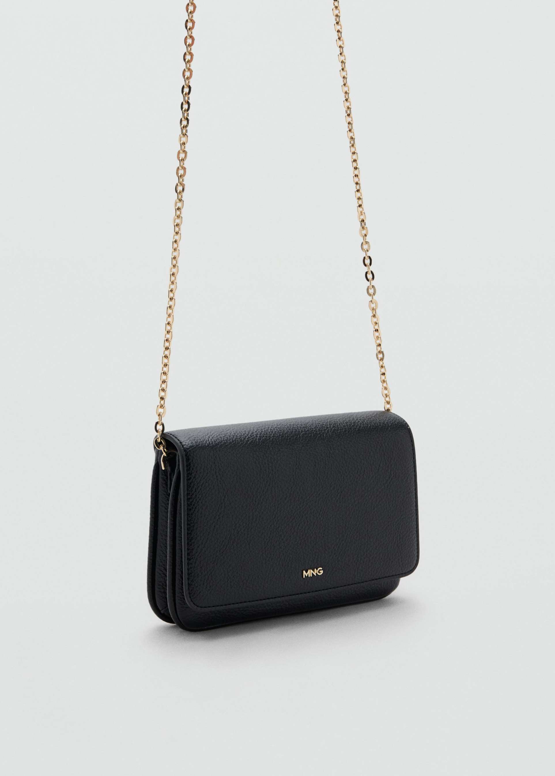 mango classic cross-body bag in black