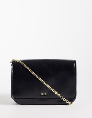 Mango Classic Cross-body Bag In Black