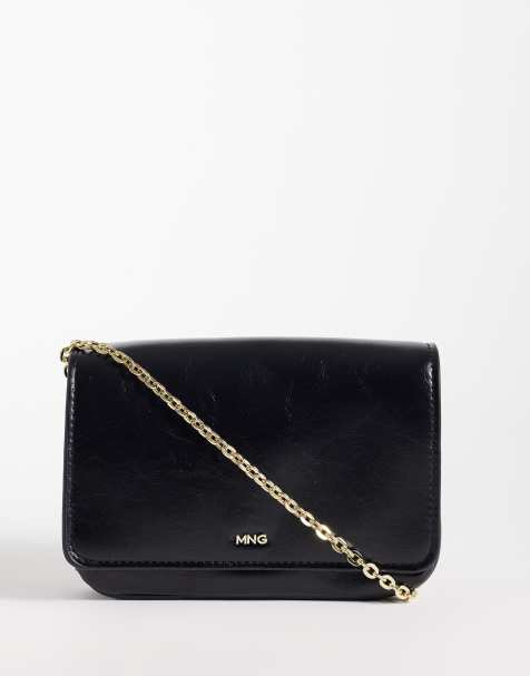 Mango classic cross body bag in black - view 1
